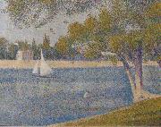 Georges Seurat, The river Seine at La Grande-Jatte